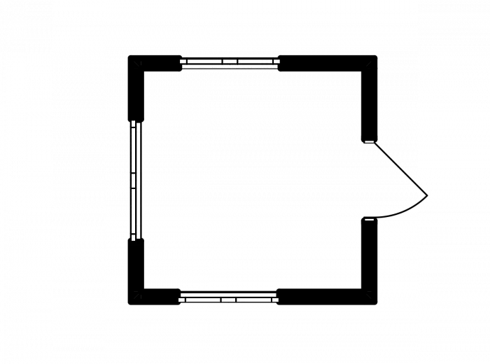 Пост охраны 2,4х2,4 м